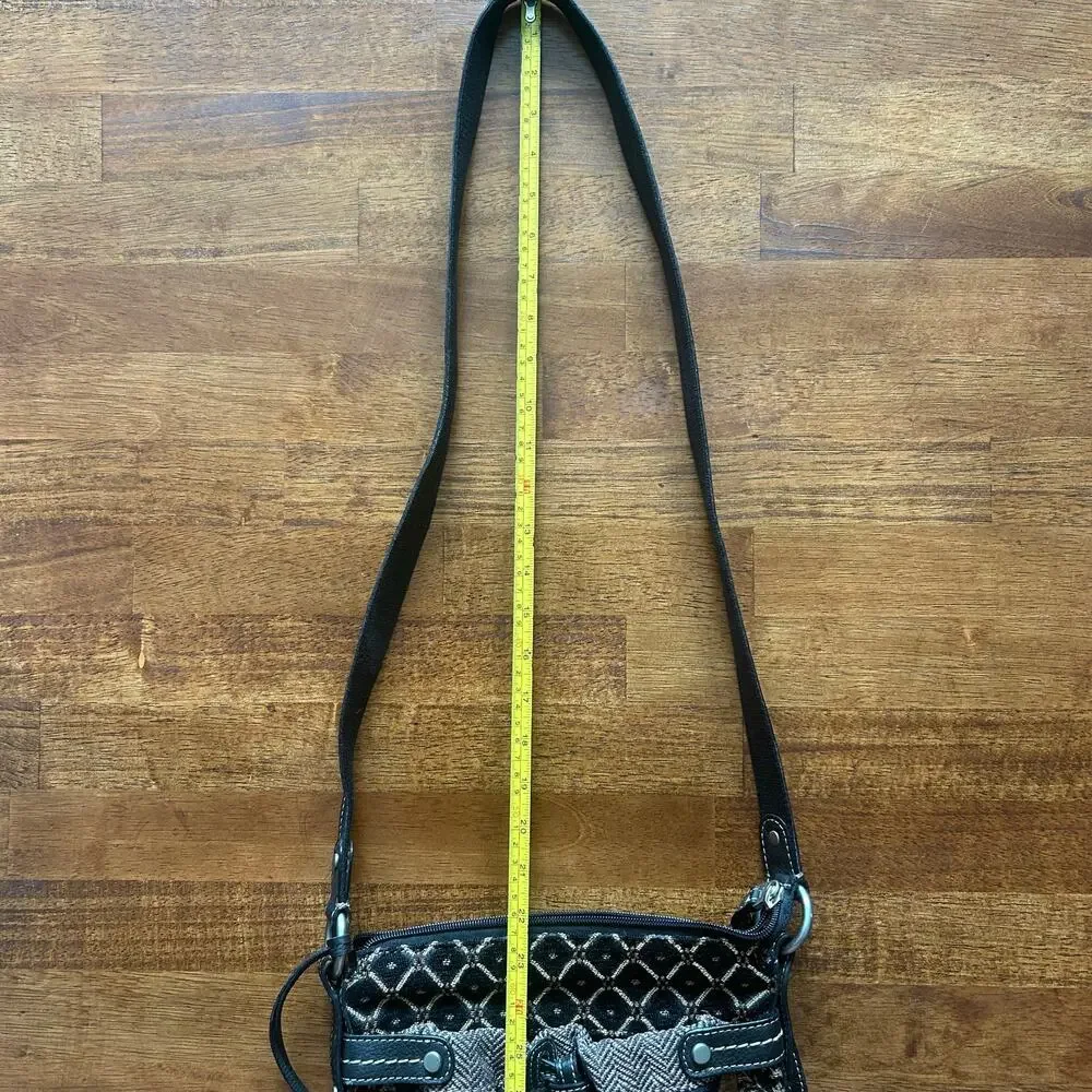 Vintage-Inspired Boho Floral Fossil Crossbody